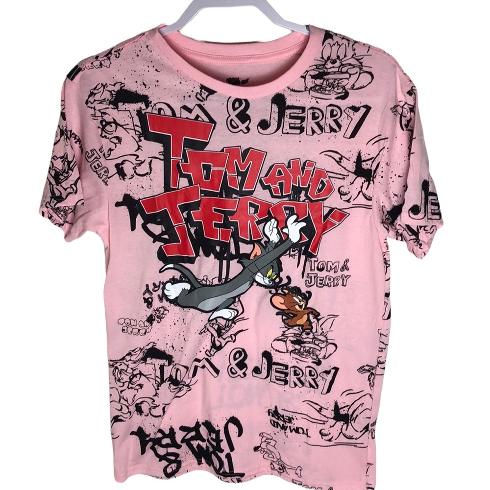 Tom & Jerry Graffiti Style Shirt Men’s Size M